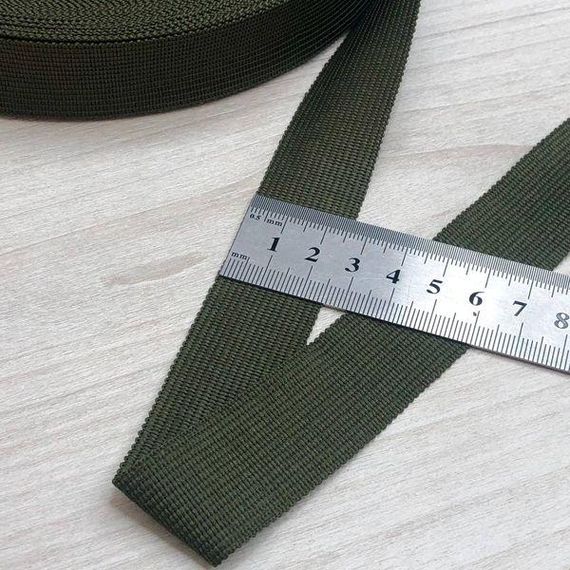 Тесьма окантувальна (лямівка) 25мм/50м тип4 - хакі | Зображення 2