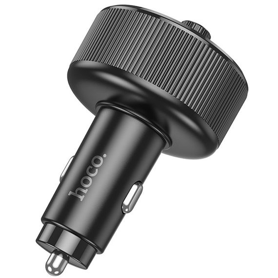 АЗП FM модулятор Hoco E82 Guerrero PD30W+QC3.0 (2USB-A/1C) Black | Зображення 4