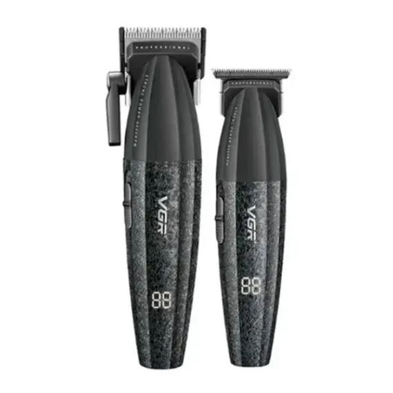 Профессиональный набор для стрижки волос VGR V-640 Машинка и триммер с дисплеем | Зображення 1