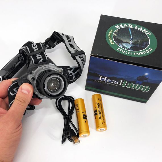 Мощный фонарь для ночной рыбалки BL-W002, Налобный аккумуляторный фонарь на голову RH-25 | Зображення 6