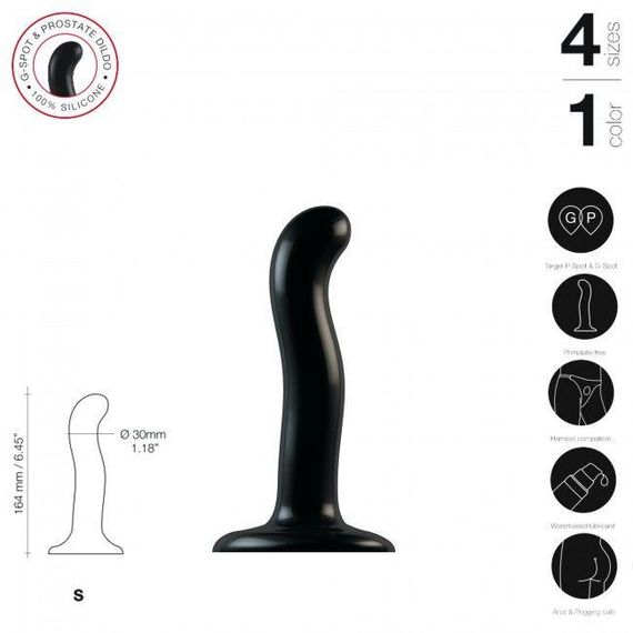 Насадка для страпона Strap-On-Me P&G-Spot Dildo, силикон, размер S | Зображення 1