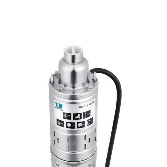 Насос глибинний шнековий Pumpman 4QGD1.8-50-0.55 кВт Нmax 130 м Qmax 1,8 куб.м 550 Вт | Зображення 3