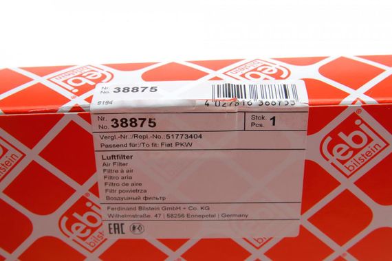 Фільтр повітряний Fiat 500C 1.4 16V 09- 38875 | Зображення 4