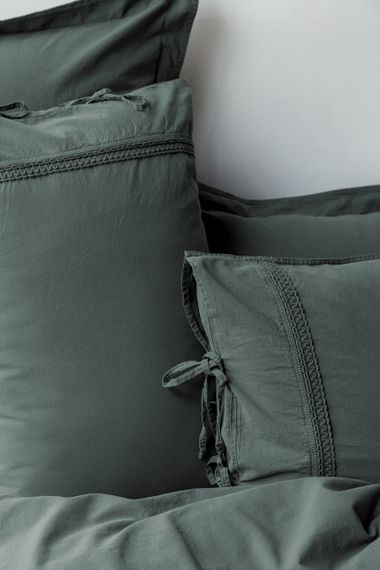 Постельное белье  Issimo Drope Poplin 200 х 220 см Teal Green | Зображення 2