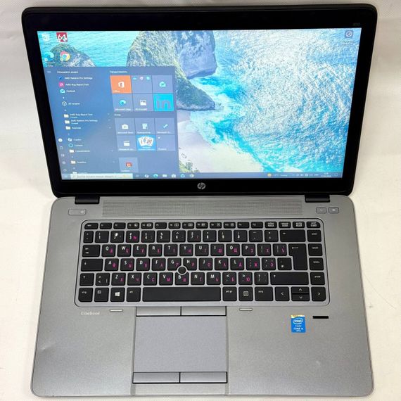 Ноутбук HP EliteBook 850 G2 / 15.6" (1920x1080) TN / Intel Core i5-5200U (2 (4) ядра по 2.2 - 2.7 GHz) / 8 GB DDR3 / 256 GB SSD / AMD Radeon R7 M260, 2 GB GDDR3, 64-bit / Windows 10 Pro б/у | Зображення 1