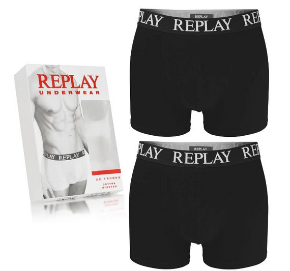 Чоловічі анатомічні труси боксери Replay (2 шт) | Зображення 1