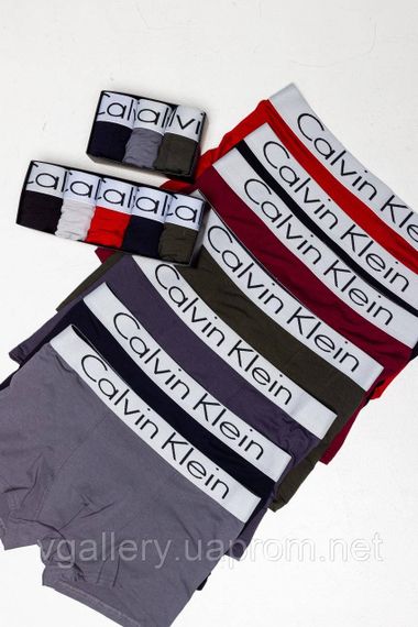 Подарунковий комплект трусів Calvin Klein, чоловічі труси Кельвін Кляйн у коробці на 4 штук, набір трусів Модал 4, M | Зображення 4