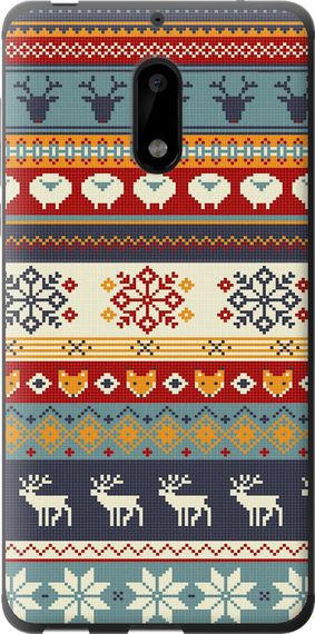 Чехол на Nokia 6 Рождественский орнамент "3303u-898-17620"