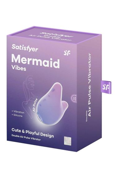Стимулятор с воздушным импульсом + вибрация Satisfyer Mermaid Vibes сиренево-розовый sexstyle | Зображення 3