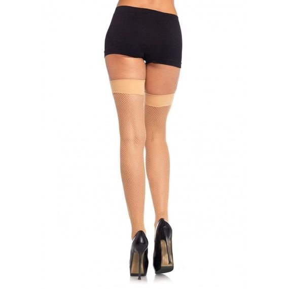 Панчохи капронові Leg Avenue Nylon Fishnet Thigh Highs O/S | Зображення 1