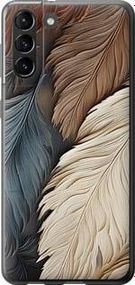 Чехол на Samsung Galaxy S21 Plus Листья в стиле бохо из силикона FCh_096576
