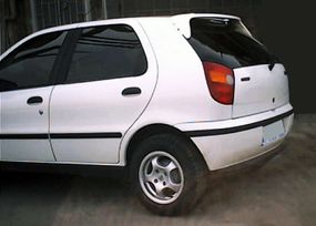 Спойлер короткий (під фарбування) для Fiat Palio 1998↗ рр.
