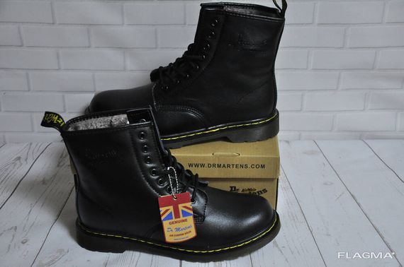 Ботинки с мехом Dr.Martens 1460 (Black) Размер 41 42 43 44 45 | Зображення 4