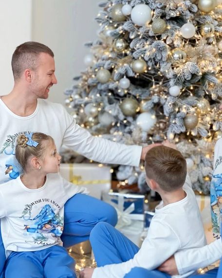 Піжама чоловіча "Family look" Носи своє 46 Білий (p-12640-141779) | Зображення 9