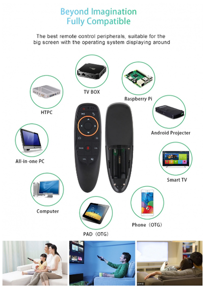 Гироскопический пульт управления Air Mouse G10S с голосовым управлением и гироскопом для Android TV приставок | Зображення 2