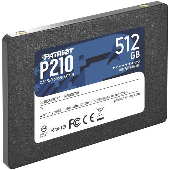 Накопичувач SSD 2.5" 512GB Patriot (P210S512G25) | Зображення 1