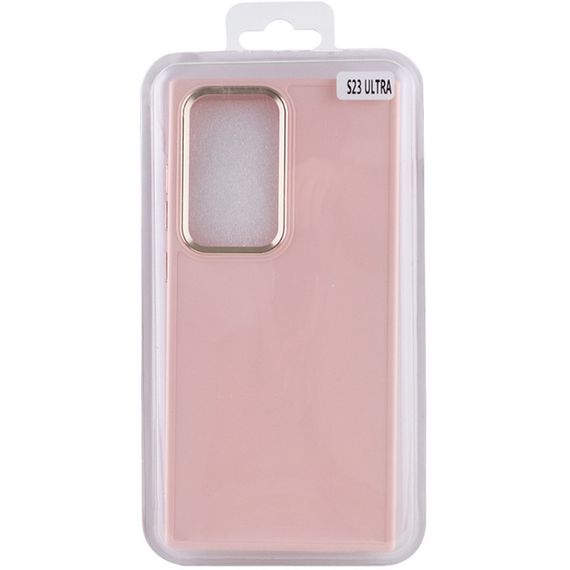 TPU чехол Bonbon Metal Style для Samsung Galaxy S24 Ultra Розовый / Light pink | Зображення 3