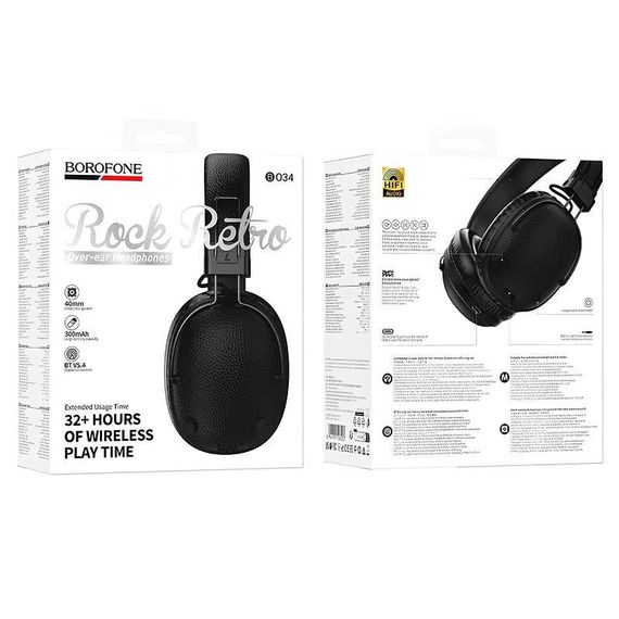 Накладные беспроводные наушники Borofone BO34 Suenos Black | Зображення 2