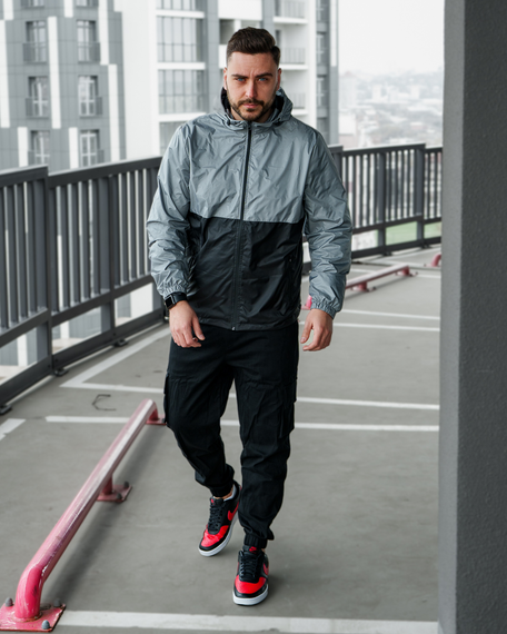 Ветровка Фэнтези серо-черный S | Зображення 5