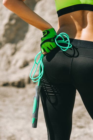 Скакалка PowerPlay 4204 Classic Jump Rope Зелена (2,7m.) | Зображення 5