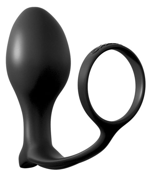 Анальна пробка з ерекційним кільцем - AFC Ass-Gasm CockRing Advanced Plug | Зображення 1