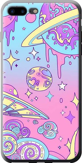 Чехол на iPhone 7 Plus Розовая галактика "4146u-337-17620"