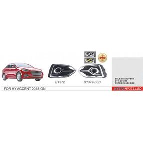 Фари дод. модель Hyundai Accent 2017-20/HY-372/HB4(9006)-12V55W/ел.проводка