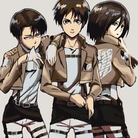 Картина по номерам "Титаны" AS2004 30х30 см