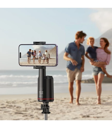 Смарт штатив з автоматичним відстеженням HOCO K23 Lotus smart PTZ 1200mAh пульт BT5.2 Black | Зображення 5