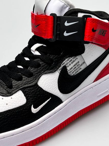 Кросівки чоловічі N-ike Air Force Mid Utility Gray Black 44 - 28 см | Зображення 5