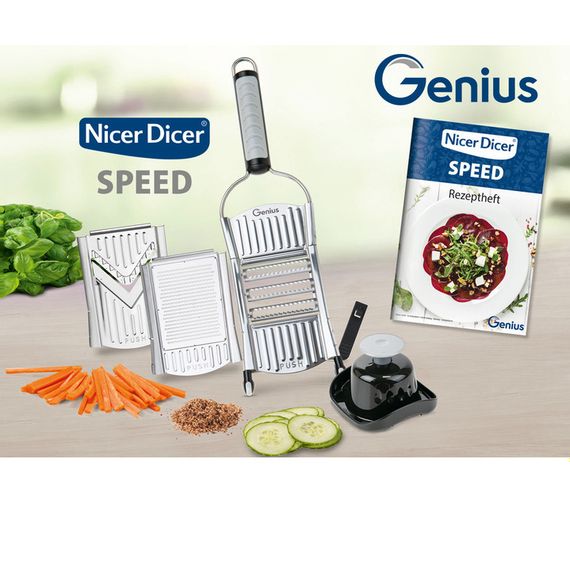 Универсальная овощерезка кухонный рубанок Овощерезка Nicer Dicer SPEED, ручная овощерезка мультислайсер | Зображення 7