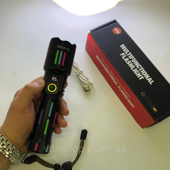 Світлодіодний ліхтарик Акумуляторний ліхтар W515-PM10-TG, Армійські тактичні ліхтарі XN-75 | Зображення 1