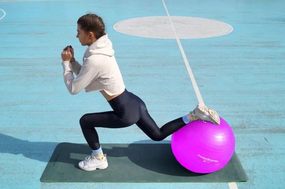 М'яч для фітнесу (фітбол) Power System PS-4011 Ø55 cm PRO Gymball Pink | Зображення 1