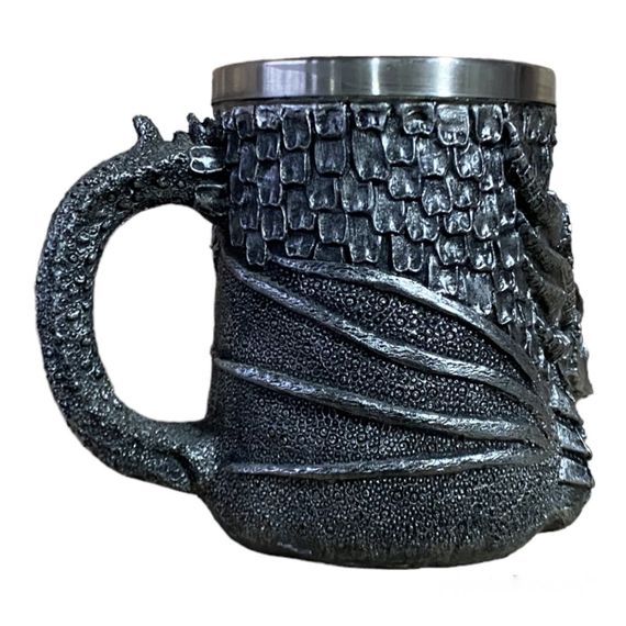 Кухоль Чашка 3D Сірий Дракон 500ml | Зображення 2