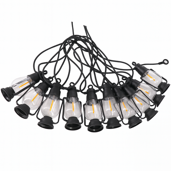 Гирлянда ретро-лампы подвесные 220 В, тёплый свет, уличная SFK-49 | Зображення 3