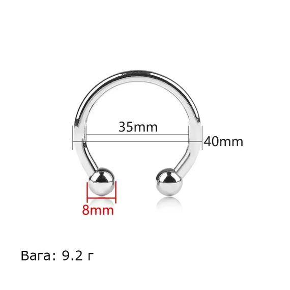 Сталеве ерекційне кільце Gravity Steel 35 – холодний контроль та потужні відчуття. | Зображення 1