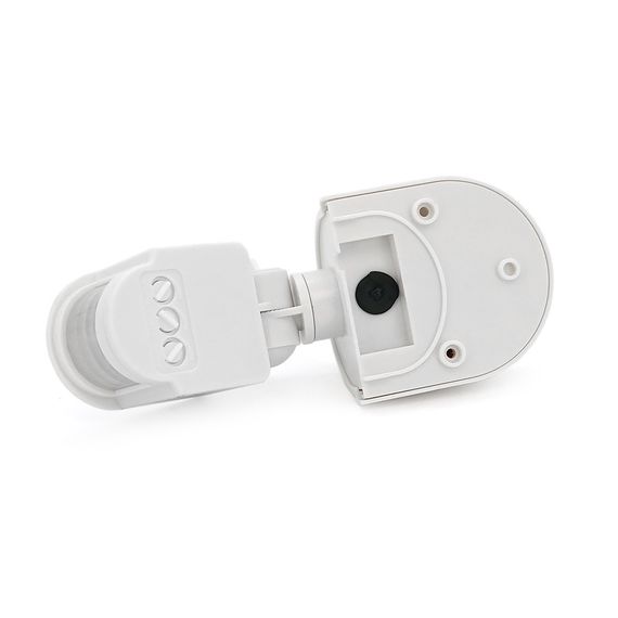 Датчик руху + сутінковий 1000W 220-240V IP44 180 градусів. 140x115x60мм. білий | Зображення 3
