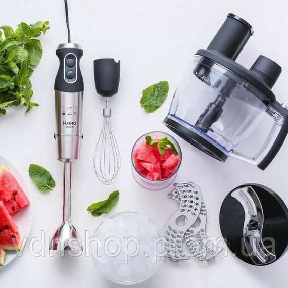 Блендер для приготовления детского питания MAGIO MG-642, Погружной блендер с металлическим корпусом RM-43 | Зображення 3