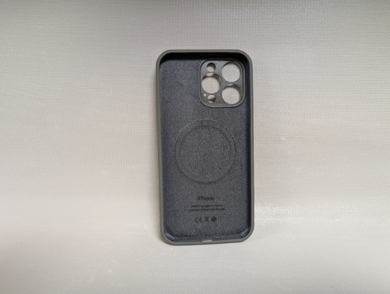 Чохол для iPhone 14 Pro Max / Айфон 14 Про Макс, Soft Touch, протиударний, MagSafe, сірий | Зображення 1