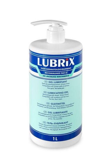 Лубрикант на водній основі Lubrix (1 л) без парабенів Sex Aura