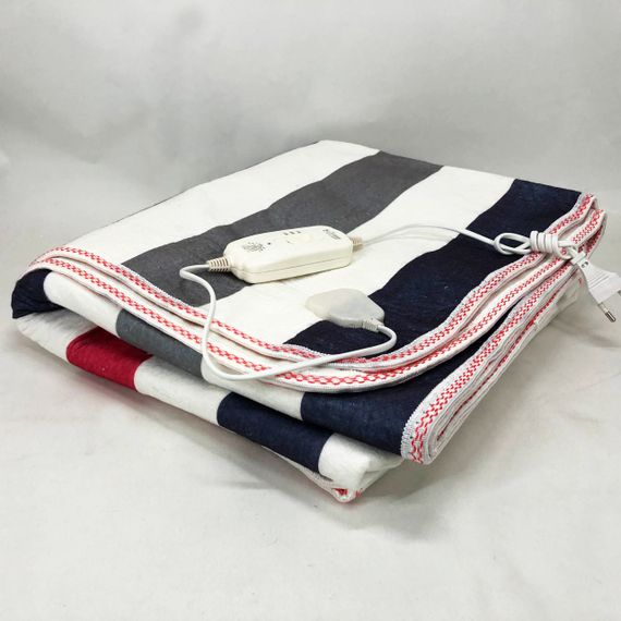 Електропростирадло 150х120 см тепле електро простирадло ковдра з підігрівом смужка | Зображення 6