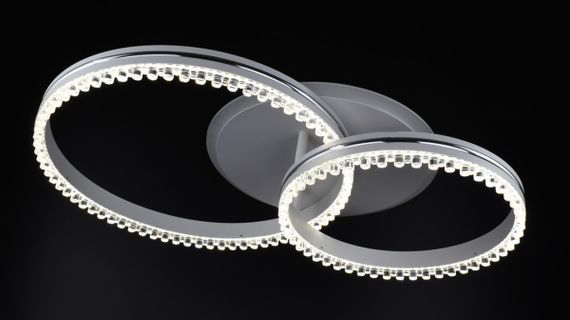 Люстра світлодіодна стельова LED світильник для квартири на стелю лед з пультом 26028 Білий 12х40х61 см. | Зображення 3