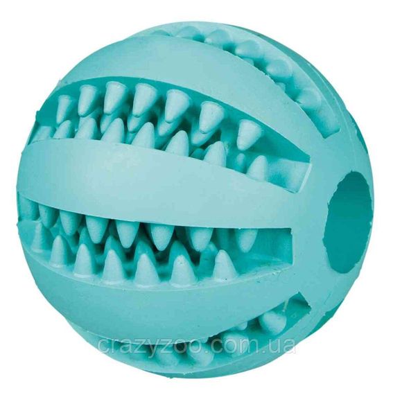 Іграшка для собак Trixie Denta Fun Ball м'яч гумовий бірюзовий 6.5 см TX-3289
