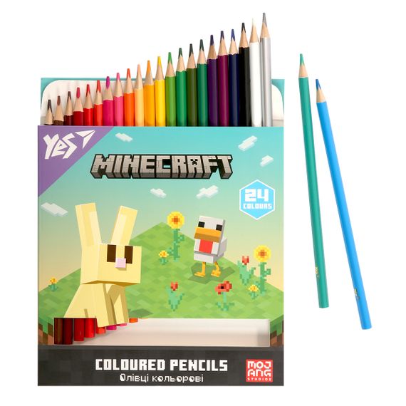 Набір кольорових олівців YES Minecraft 290776 24 кольори | Зображення 3