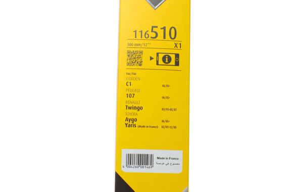 Щетка стеклоочистителя задняя  300mm Citroen C1 Peugeot 107 2008 1.0-1.6 HDI 05- 116510 | Зображення 3