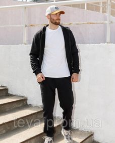 Спортивний костюм колір чорний розміри M, L, XL, XXL, 3XL, S FI_004605
