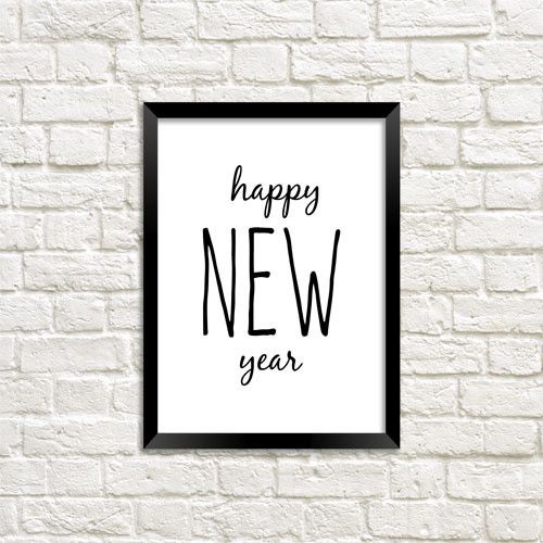 Постер в рамці Happy New year 21x30 см (A4)