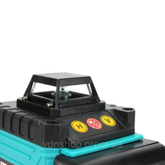 Лазерний 4D 16-лінійний зелений нівелір 24V 5Ah, самовирівнюється рівень для вимірювання перетину 16 променів на 360 в кейсі | Зображення 4