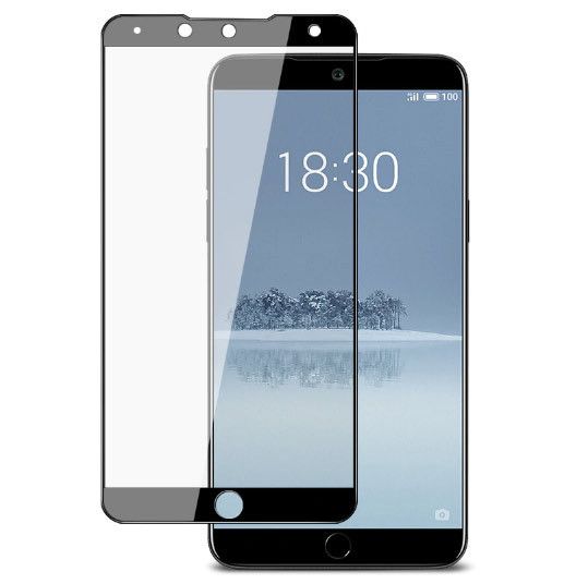 Full Cover защитное стекло для Meizu 15 Plus - Black