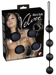 Вагинальные шарики - Velvet Black Balls sexstyle